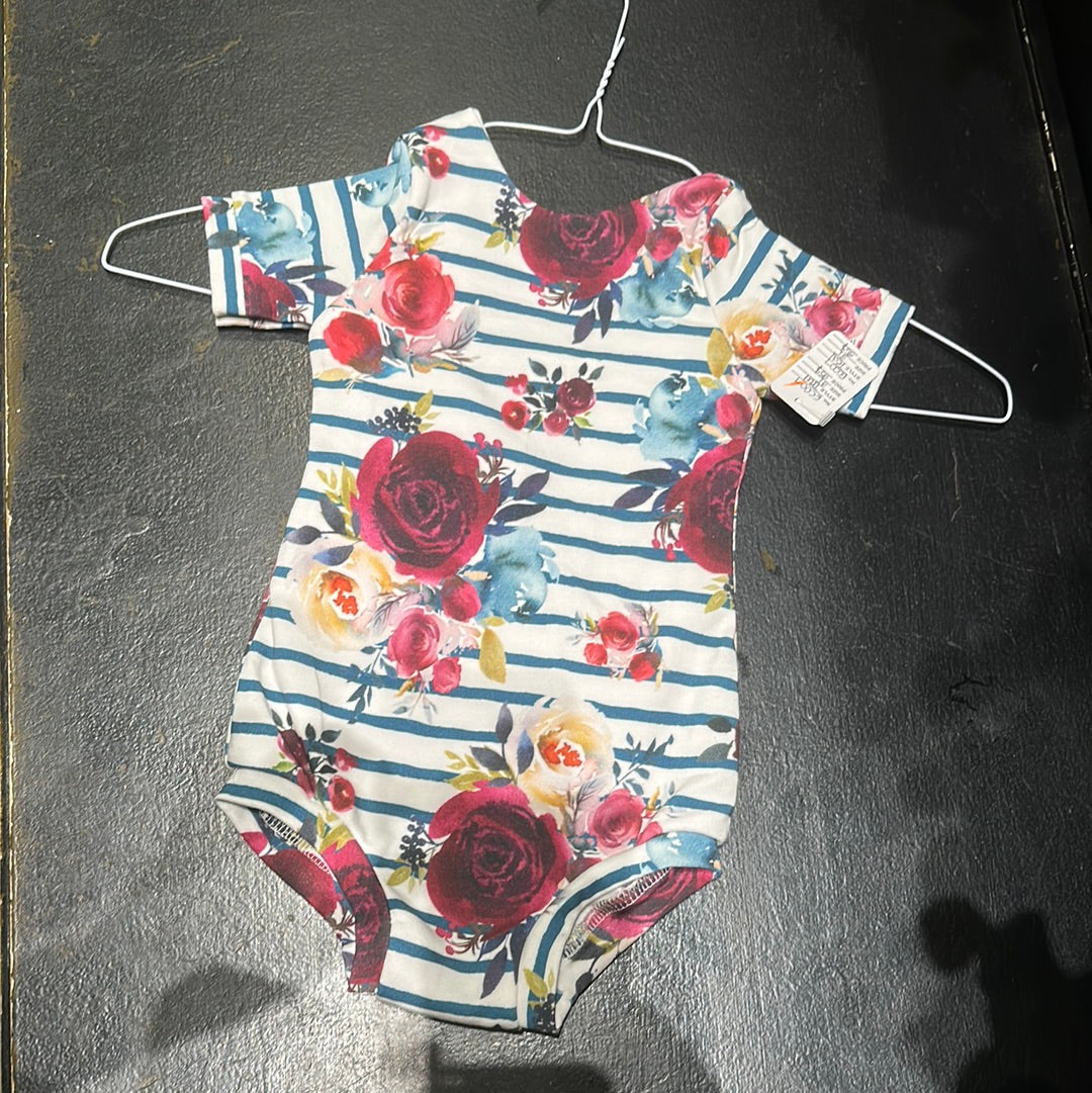 Floral & Stripe Leotard