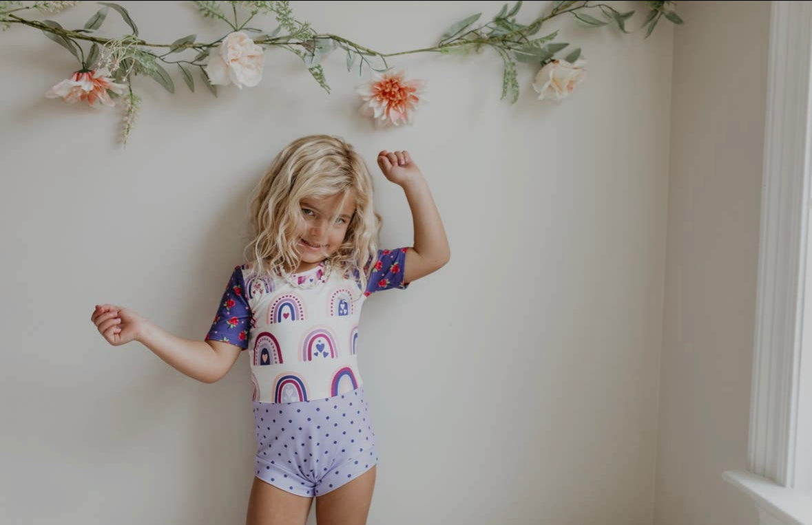 Purple Rainbow Leotard