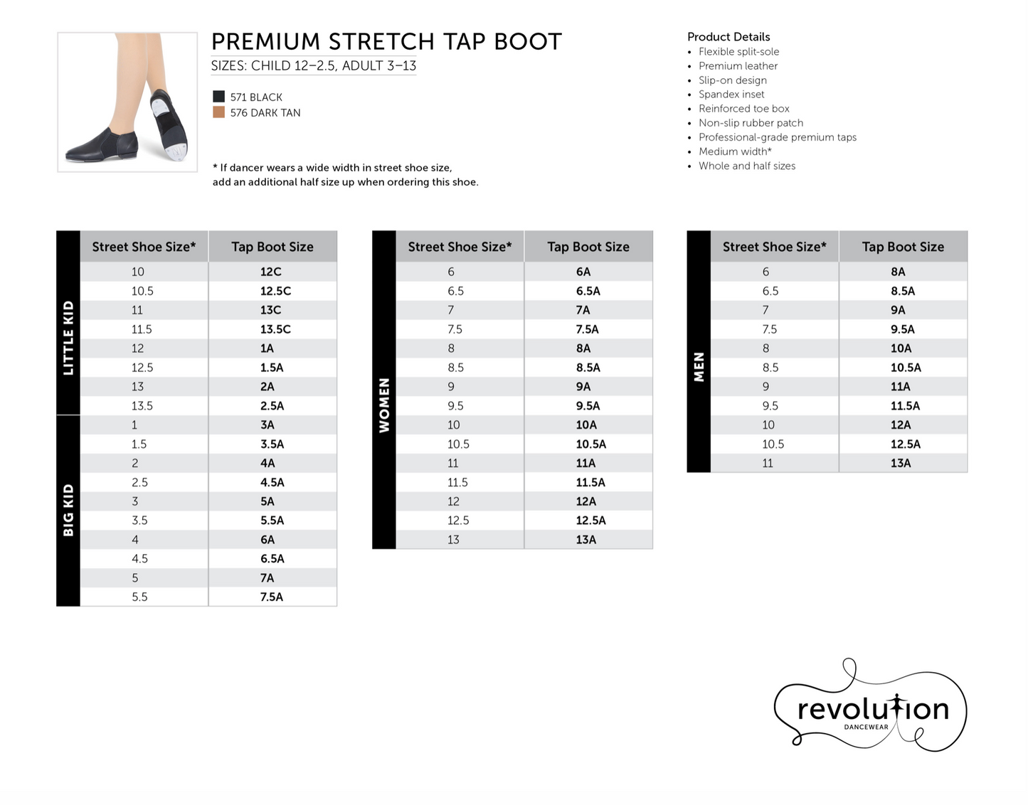Premium Tap Boot