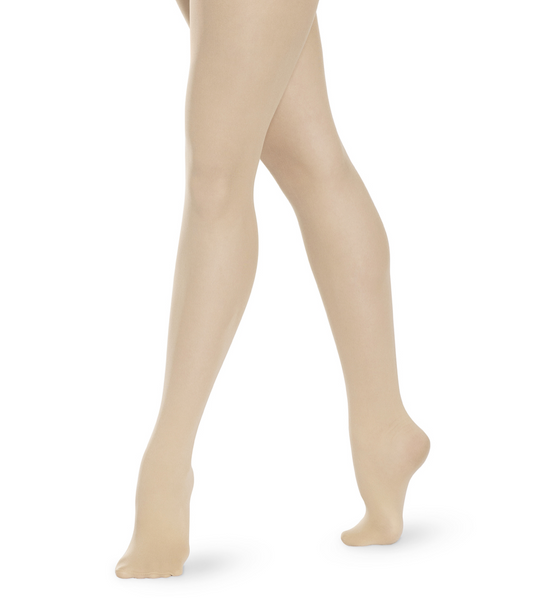 Footed Tan Tights - Adult