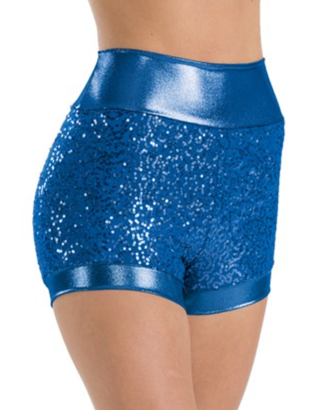 Sequin Dance Short - Royal